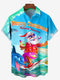 Men's Christmas Funny Graphic Short Sleeve Hawaiian Shirt